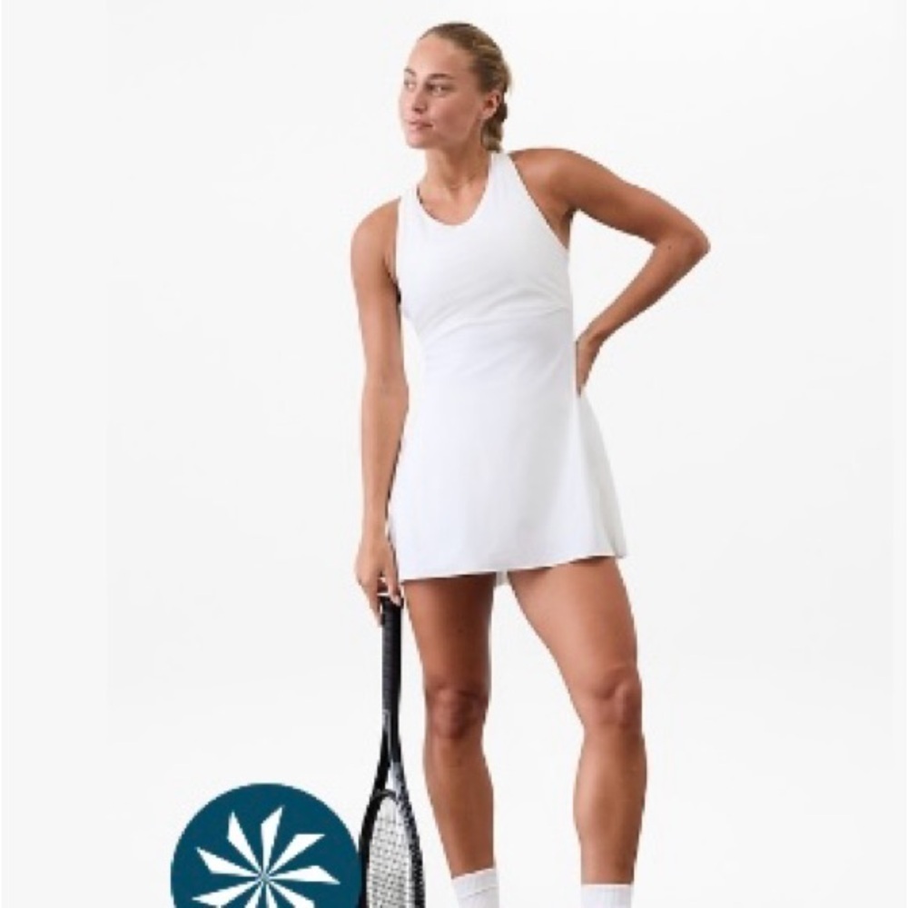 NWT Athleta Match Point Pleated Dress